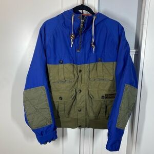 2013 Polo Ralph Lauren Men’s Green-Blue Tactical Utility Field Jacket size Large